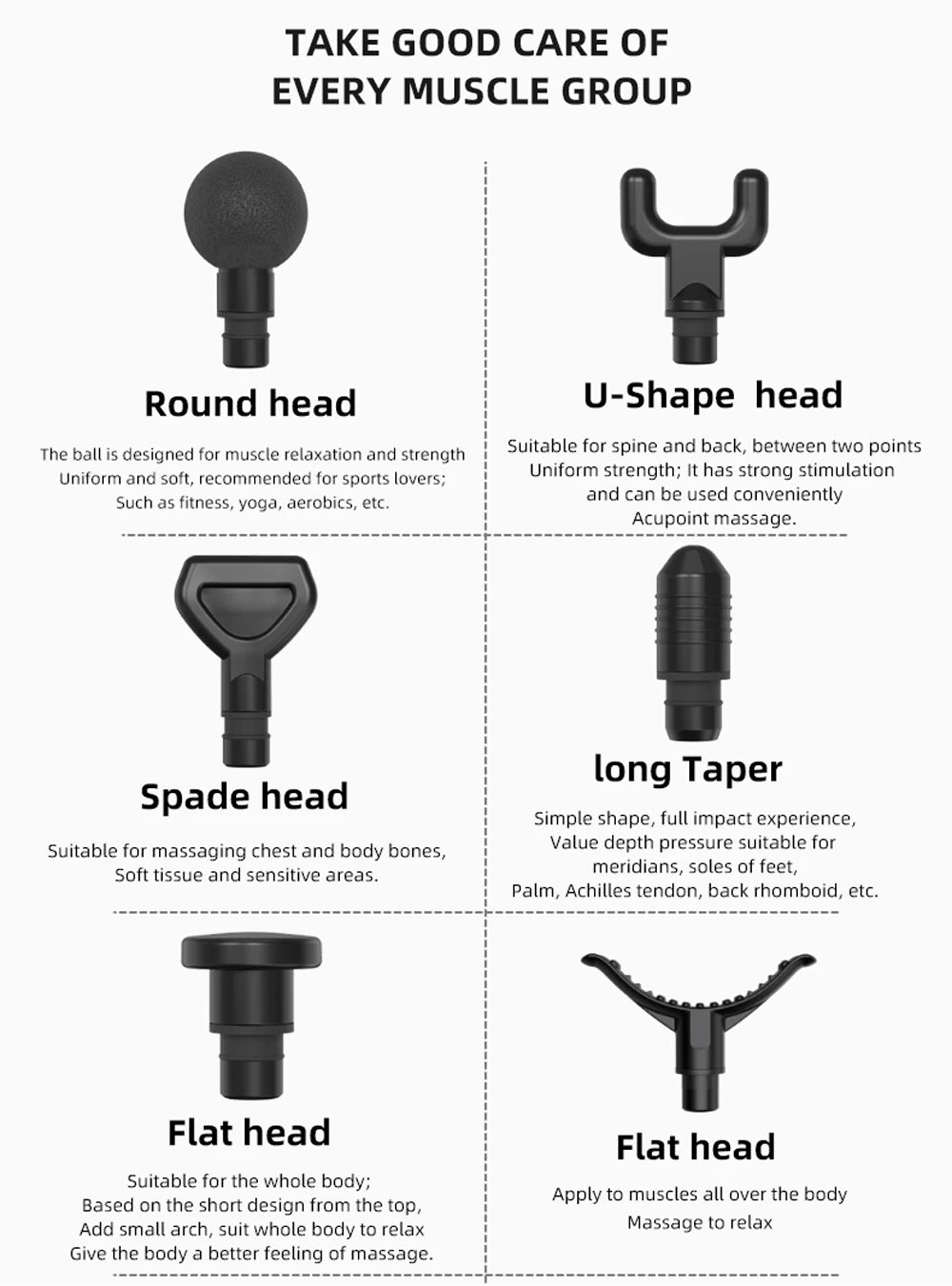Professional Massage Guns12 Heads Smart Massage Gun For Body Neck Back Electric Handheld Fascia Gun Muscle Relaxation Massager