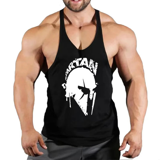 Summer New Fast-drying Fitness Bodybuilding Undershirt Men's Outdoor Running Casual Sports Sleeveless Top Loose Fitness Clothing