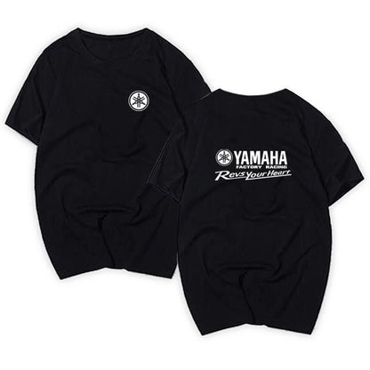 Yamaha Motorcycle Riding Clothing for Men and Women, Half-sleeved and Short-sleeved Summer T-shirts