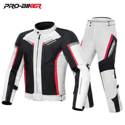 HEROBIKER Waterproof Motorcycle Jacket Man Racing jacket Wearable Motorcycle Pants Moto Jacket  With EVA Protection