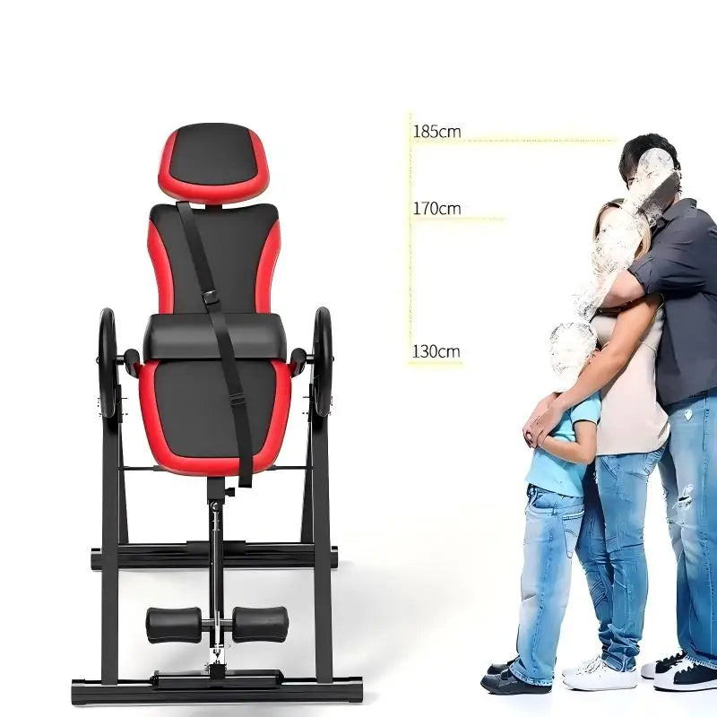 ONESTARSPORTS New Arrival Steel Square Tube Foldable Gym Trainer Inversion Table 200KG Capacity Waist Back Pain Relief Sports