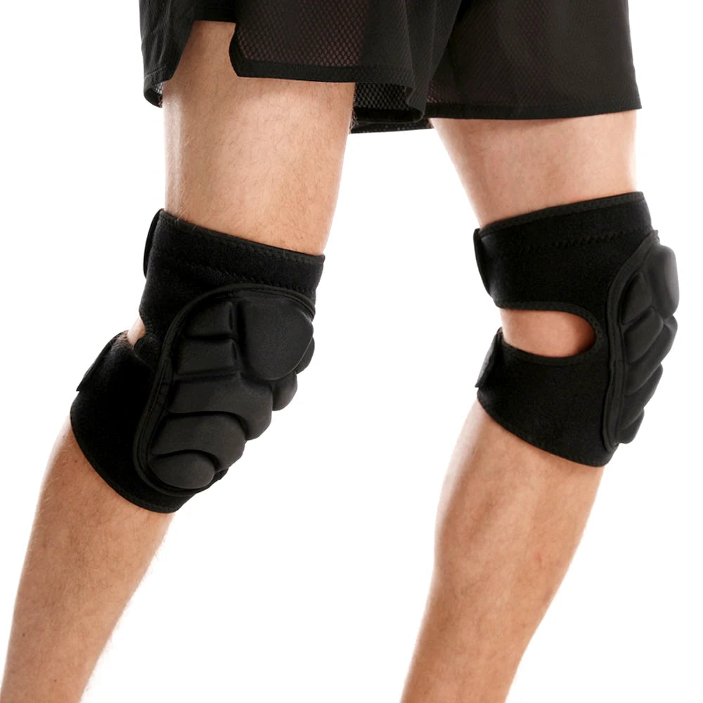 1Pair Elbow Knee Pads Brace Support for Gardening,Cleaning,Volleyball,Anti Slip Collision Avoidance Kneepads with Thick EVA Foam
