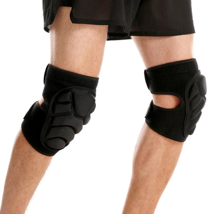 1Pair Elbow Knee Pads Brace Support for Gardening,Cleaning,Volleyball,Anti Slip Collision Avoidance Kneepads with Thick EVA Foam