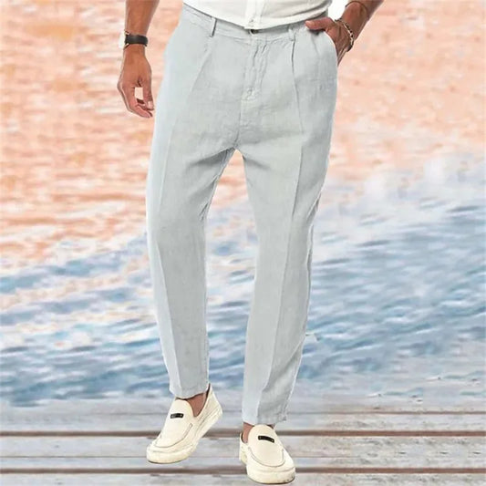 Men's Clothing Straight Solid Color Comfortable Outdoor Casual Loose Casual Pants