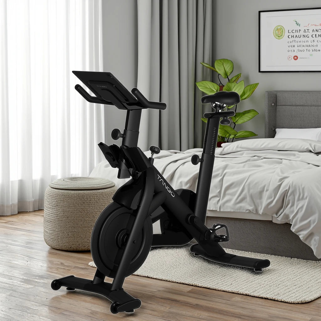 Home Gym Indoor Trainer Bike Stationary Indoor Cycling Spin Workout Bike Durable Metal Material for Home Use