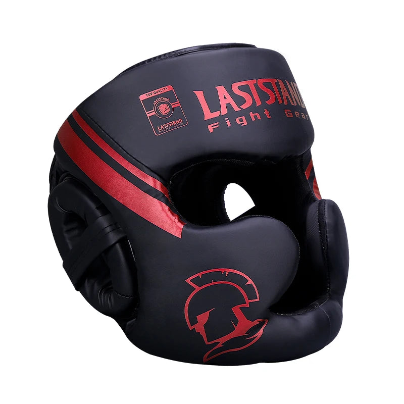Boxing Headgear for Men Women Muay Thai MMA Kickboxing Safety Head Guard Sparring Closed Type Head Gear with Full Face Coverage
