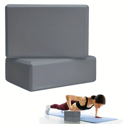 Yoga Blocks - Made from High-Density Foam, Lightweight, Supportive, And Odor-Free - Essential Yoga Gear for Women, Gym