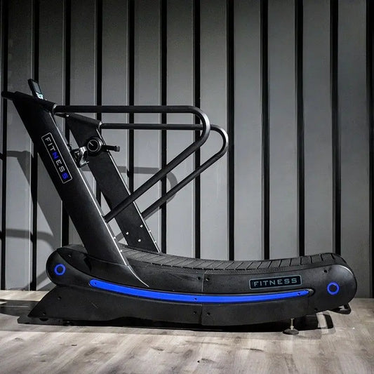 SK Fitness Gym Equipment Unpowered Air Runner Curved Treadmill Machine Unplugged Manual Treadmill For Compact Gym Setup