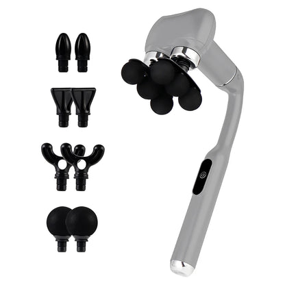 6-Heads Handhel Fascia Gun Electric Deep Tissue High Frequency Vibration Massage for Arms Back Legs Full Body masajeador