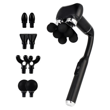 6-Heads Handhel Fascia Gun Electric Deep Tissue High Frequency Vibration Massage for Arms Back Legs Full Body masajeador