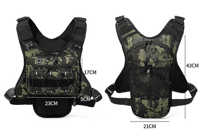 Running Chest Pack Hydration Vest For Cycling Hiking Bicycle Race Marathon Bag Men Women Sports Tactical Pouch Camping Backpack