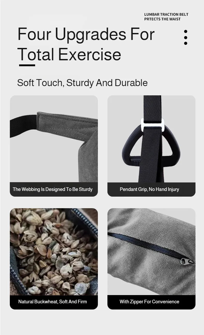 Household Spinal Stretch Lumbar Suspension Belt Horizontal Bar Lumbar Traction Belt Soothing Waist Beltcan Weigh 200 Catties