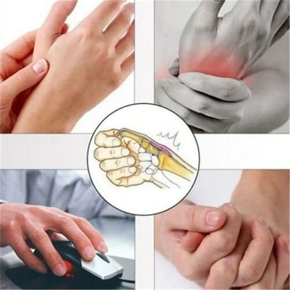 1 Pair Tourmaline Self-Heating Wrist Brace Sports Protection Wrist Belt Far Infrared Magnetic Therapy Pads Braces Health Care