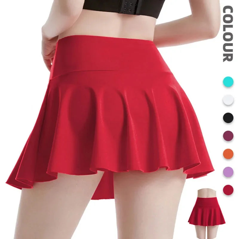 Fitness Tennis Skirts Badminton Golf S-XXL Skirt High Waist Shorts Women Athletic Running Sport Girls Pleated Skorts