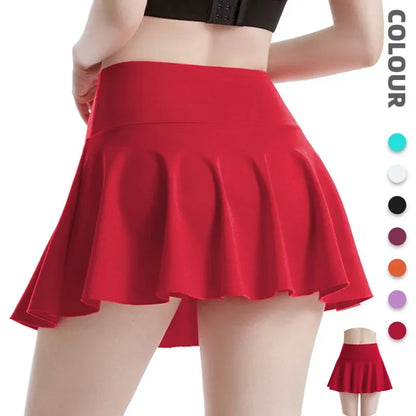 Fitness Tennis Skirts Badminton Golf S-XXL Skirt High Waist Shorts Women Athletic Running Sport Girls Pleated Skorts