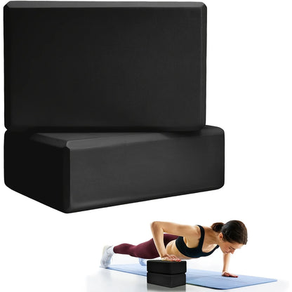 Yoga Blocks - Made from High-Density Foam, Lightweight, Supportive, And Odor-Free - Essential Yoga Gear for Women, Gym