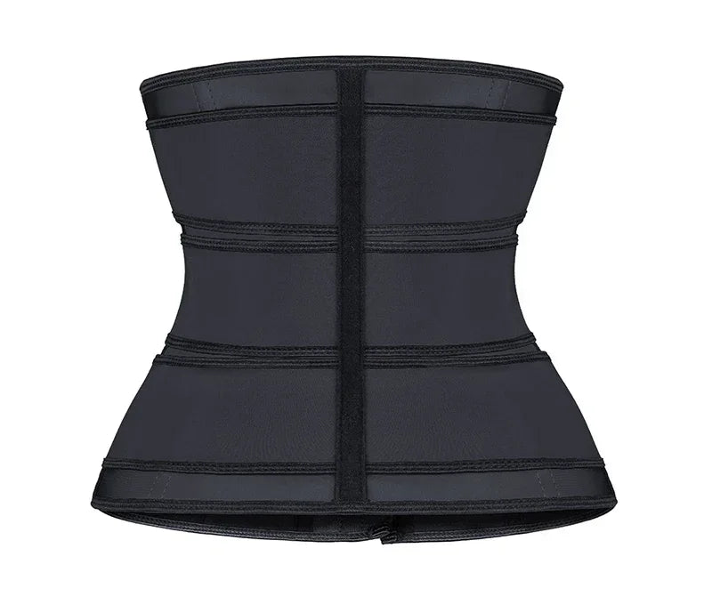 Women Waist Trimmer Triple Belts Waist Trainer Shapewear Tummy Control Slimming Fat Burning Body Shaper Compression Sheath Belts