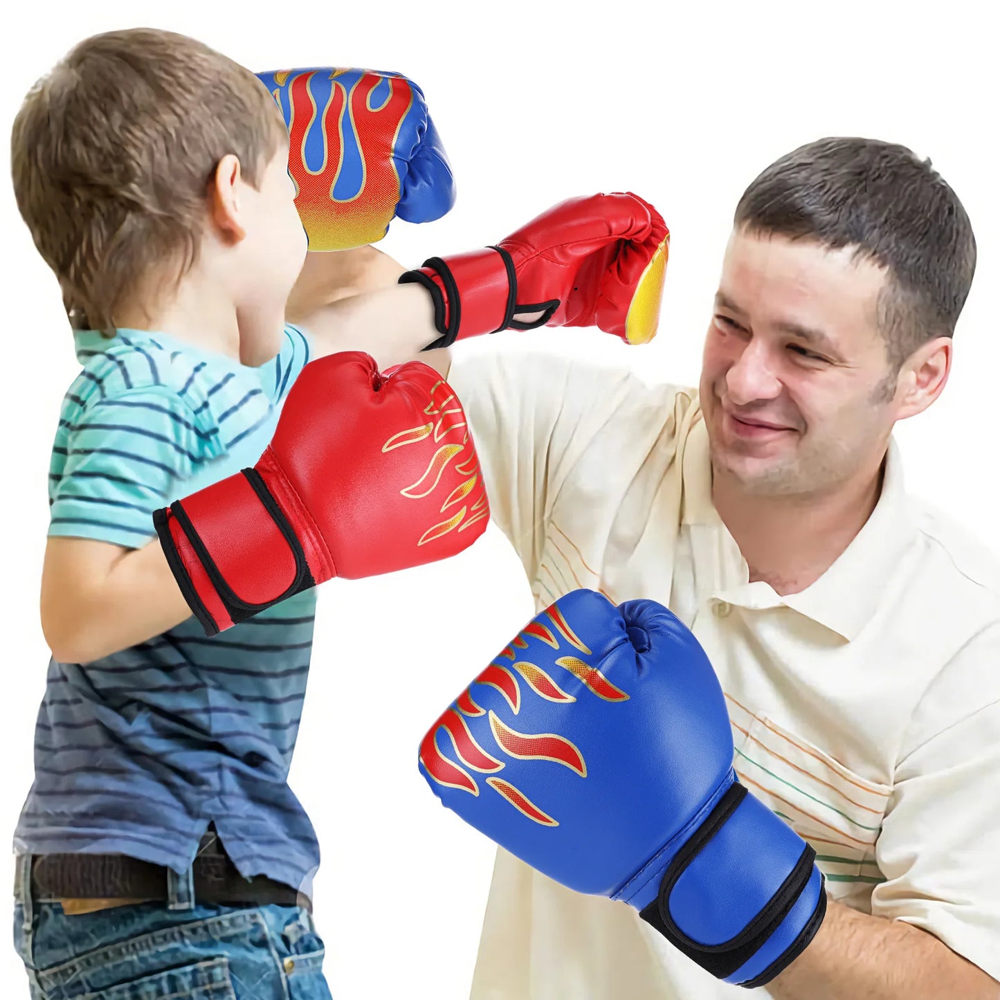 5-12 Years Kids Boxing Gloves for Boys and Girls Boxing Hand Kicking Pads Boxing Training Gloves Kids Sparring Punching Gloves