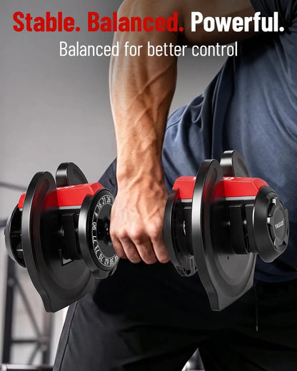 Adjustable Dumbbell Set, 52.5/90 lbs Adjustable Weights Dumbbells, Custom