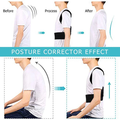Back Posture Brace Clavicle Support, Stop Slouching And Hunching, Adjustable Back Trainer Unisex, Order A Size Up