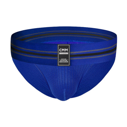 Men Sports Fitness Underwear Wide Waistband High Waist Breathable Male Panties Shorts Training Bottoms Briefs