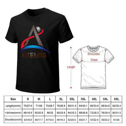 Artemis program T-Shirt anime korean fashion sublime clothing for men