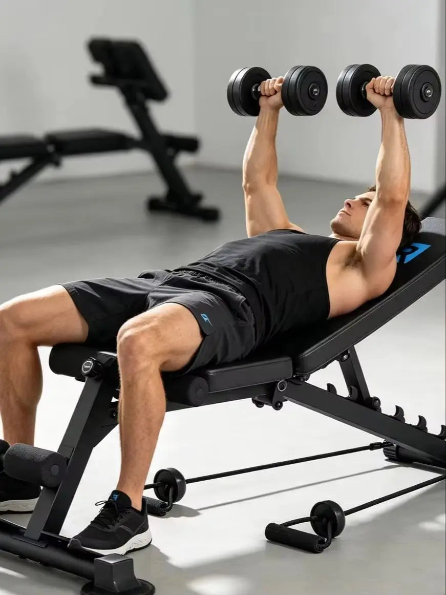 Adjustable Roman Chair Hyperextension Bench, 5mm Thick Steel Frame 660LBS Static Load 330LBS User Weight Capacity with 2 Resistance Bands Multi-Position Adjustment Suction Cup Anti-Slip Base for Home Gym Full Body Strength Tr