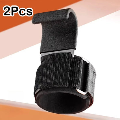 Weight Lifting Hook Grips With Wrist Wraps Hand-Bar Wrist Strap Gym Fitness Hook Weight Strap Pull-Ups Power Lifting Gloves