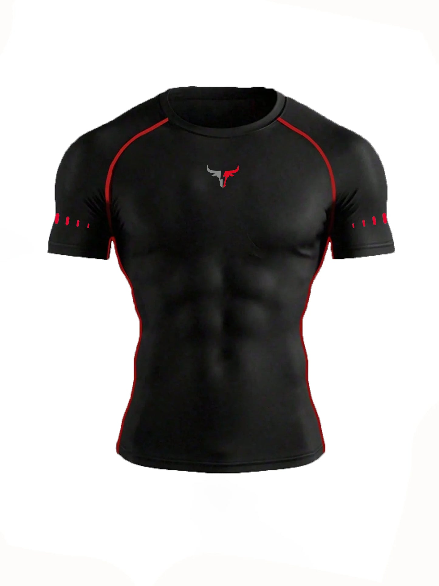 Men's Compression T-Shirt Quick Dry Breathable Elastic Gym Tee Multi Colors Available for All Seasons Running Fit Single Piece