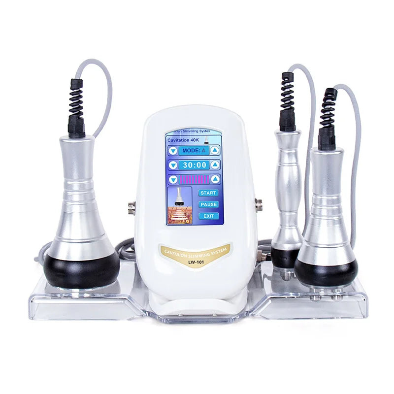 40K Ultrasonic Cavitation Machine, 3-in-1 Beauty Device, Skin Tightening & Face Lifting, Home Use Beauty Instrument