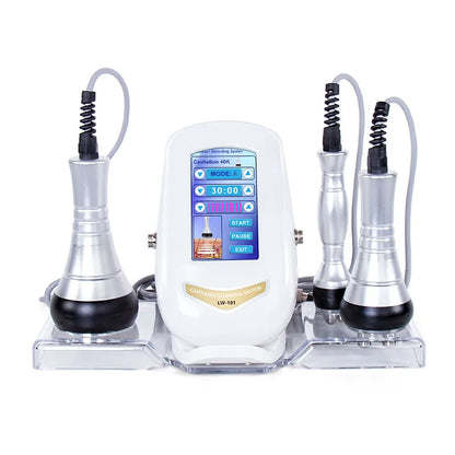 40K Ultrasonic Cavitation Machine, 3-in-1 Beauty Device, Skin Tightening & Face Lifting, Home Use Beauty Instrument