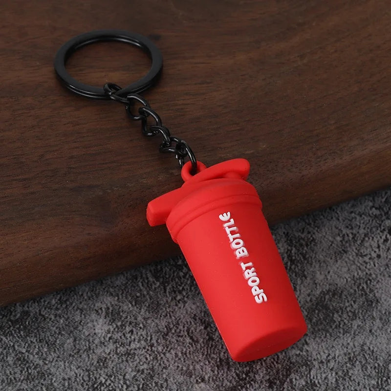 Stylish 4 Styles Mini Fitness Equipment Keychain Unisex Multiple Options Available Bag Key Hanging Trinket Perfect Gift Keyring