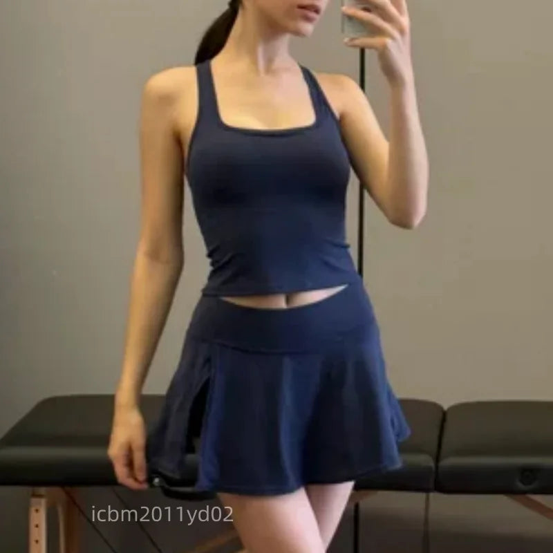 Two Pieces Fitness Yoga Set Women Gym Push Up Running Sportswear Female High Waist Tracksuits Workout Clothers Athletic Wear