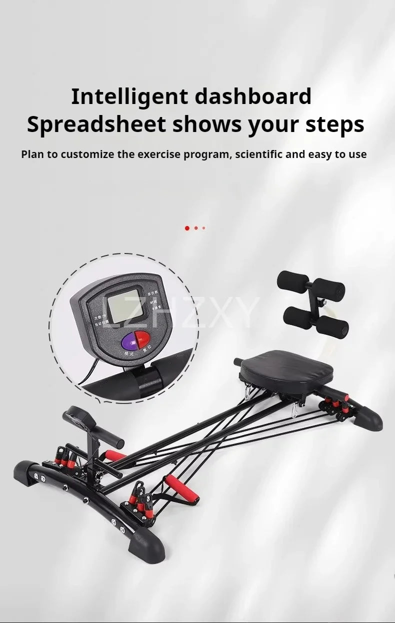 Multi-functional rowing machine sit-up abdominal wheel full-body weight loss and fitness equipment rowing fitness equipment