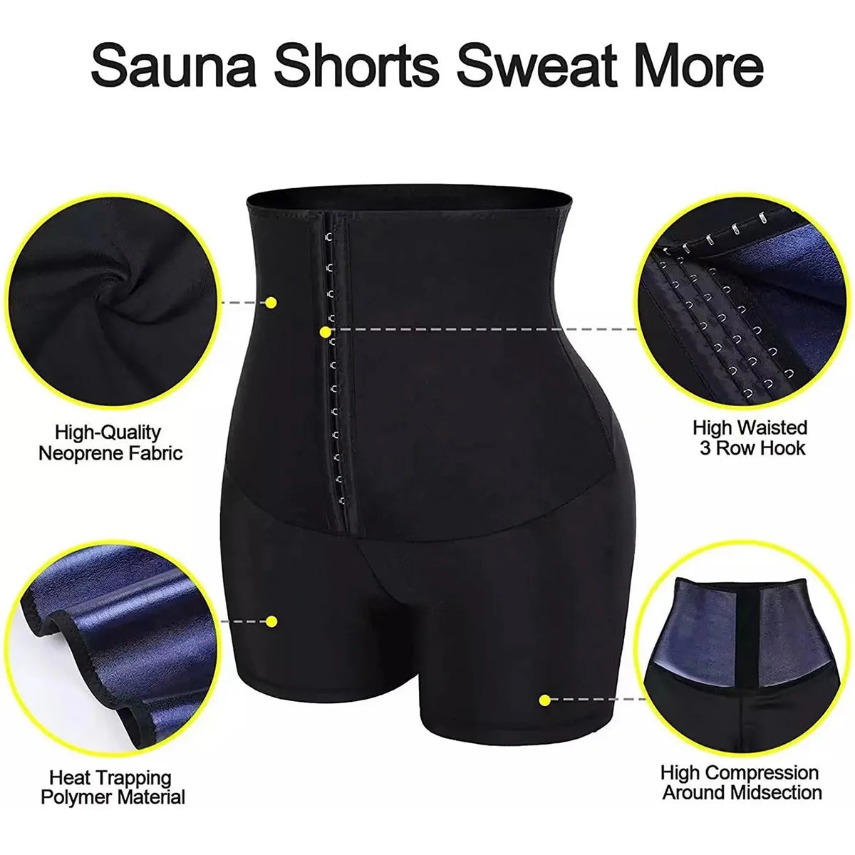 Sauna Sweat Short Pants Suits for Women High Waist Slimming Shorts Compression Thermo Workout Body Shaper Thighs