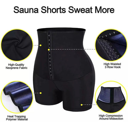 Sauna Sweat Short Pants Suits for Women High Waist Slimming Shorts Compression Thermo Workout Body Shaper Thighs