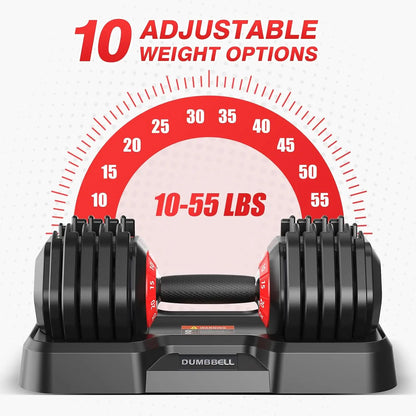 Adjustable Dumbbells Set for Home Gym, Custom