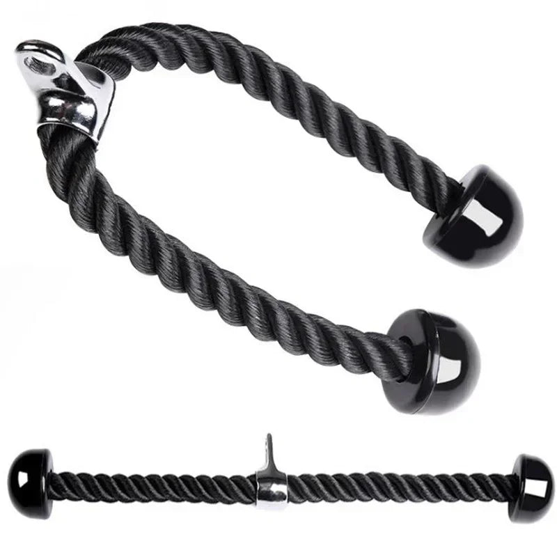 Gym Accessories Fitness Tricep Rope Cable Pull Down Rope Weights Handles For Workout Muscle Training Exercise
