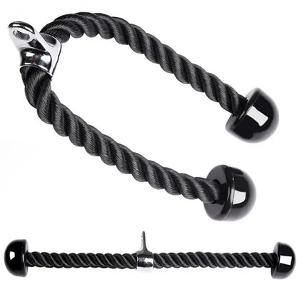 Gym Accessories Fitness Tricep Rope Cable Pull Down Rope Weights Handles For Workout Muscle Training Exercise