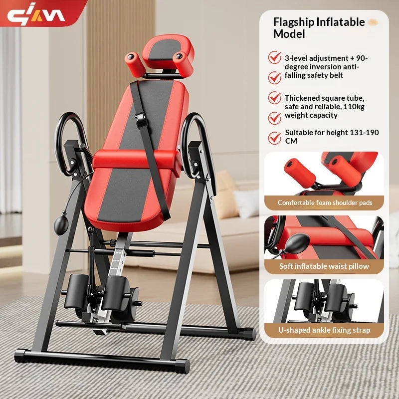 Home Inversion Table: Safe Stretching & Inversion, Body Hanging Device, Indoor Fitness Stretcher & Exerciser