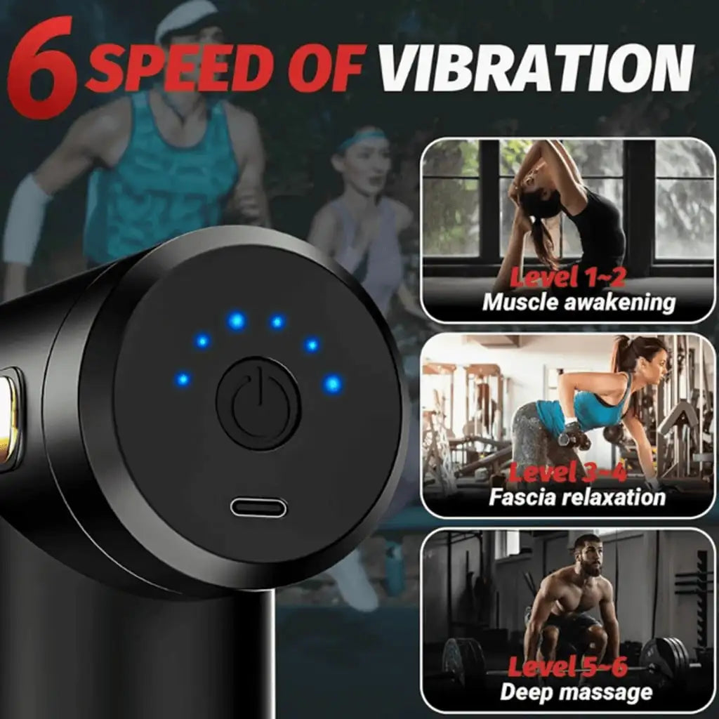 Muscle Relaxation Mini Massage Gun, Suitable For Full-Body And Arm And Back Massage. Mini And Compact, Portable, Type-C Charging, Handheld Electric Muscle Massager To Relax Muscles After Exercise And Fitness
