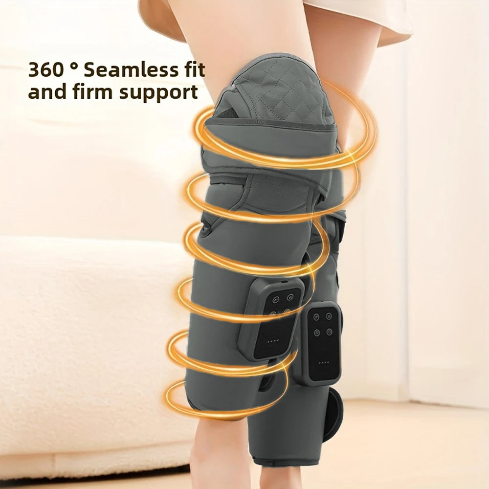 Electric Leg Massager Cordless Hot Compress Air Pressure Massage Relax Muscles Relieve Fatigue Promote Blood Circulation