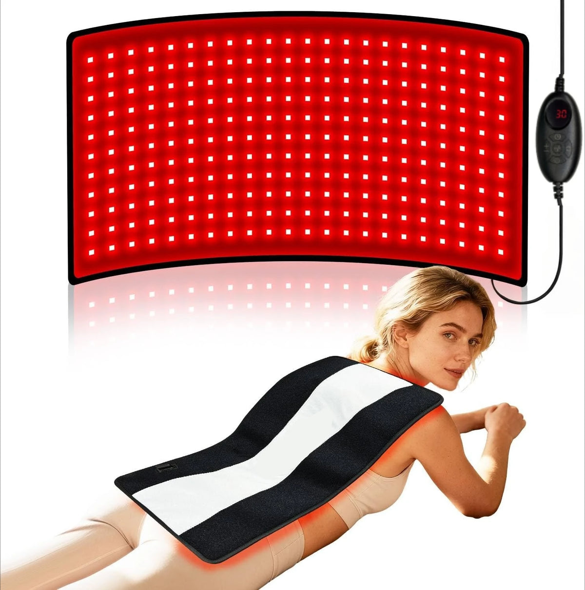 Updated Red Light Therapy Pad 242 LEDs 660&850 nm Infrared Light For Waist Back Shoulder Muscle Pain Relief Relax Body Device