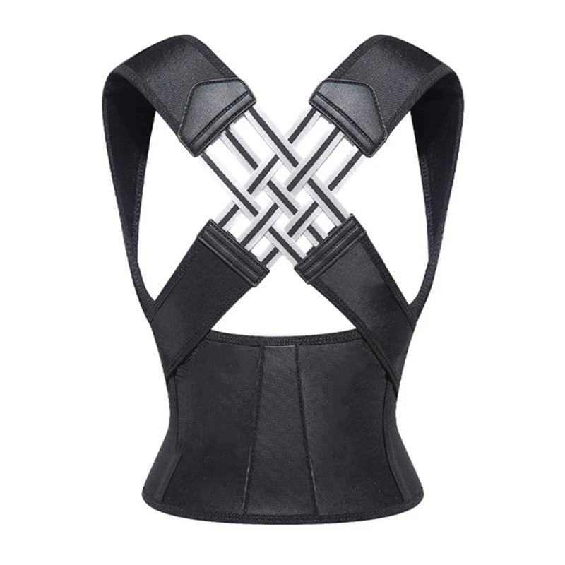 Back Brace Posture Support for Women and Men, Shoulder Straightener Adjustable Full Back Support Upper and Lower Back and Neck