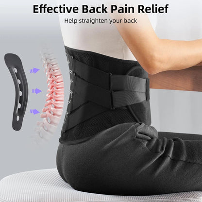 RGGMQQ Back Brace for Lower Back Pain,Ergonomic Support Brace with Comfortable 3D Pad,Lumbar Support Belt for Women Men Sciatica
