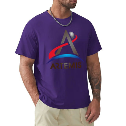 Artemis program T-Shirt anime korean fashion sublime clothing for men