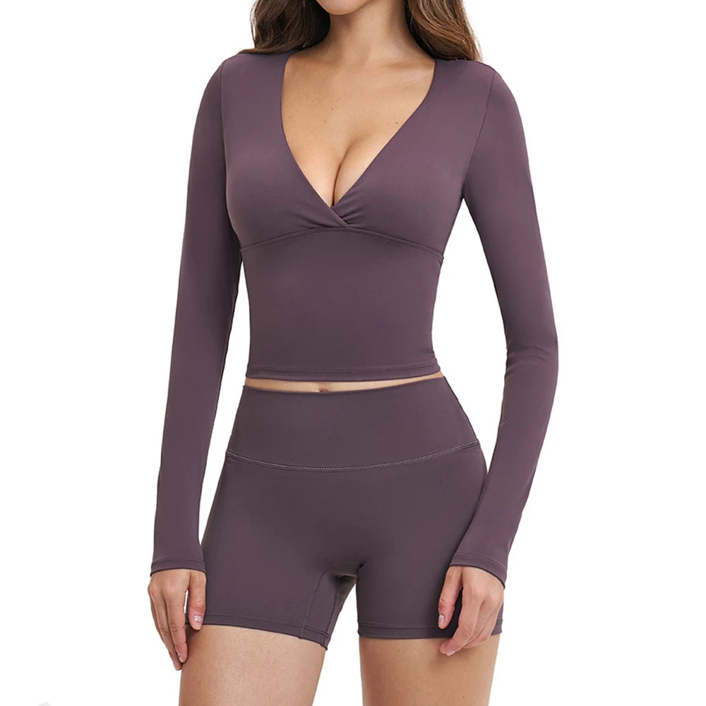 Women Tracksuit Workout Outfits 2PCS Yoga Set Gym Clothes Female Push Up Fitness Set Running Sportwear Sports Bra Shorts Suit
