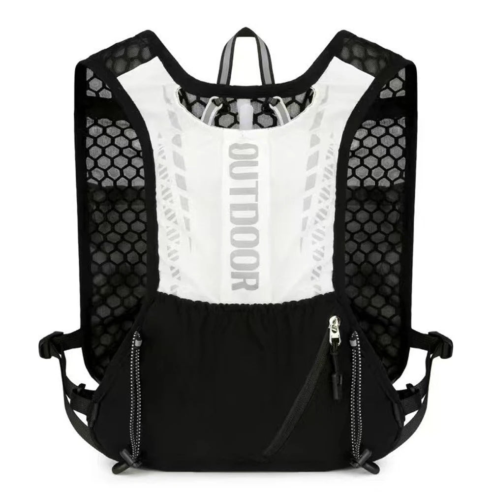 Lightweight Running Hydration Vest Reflective Trail Marathon Backpack with Bottle Pockets for Men Women Cycling Hiking