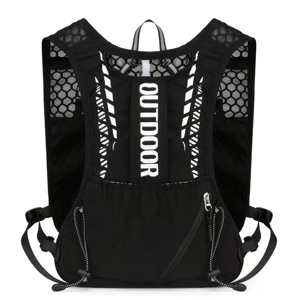 Lightweight Running Hydration Vest Reflective Trail Marathon Backpack with Bottle Pockets for Men Women Cycling Hiking