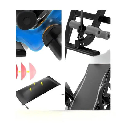 ONESTARSPORTS New Arrival Steel Square Tube Foldable Gym Trainer Inversion Table 200KG Capacity Waist Back Pain Relief Sports